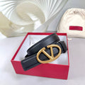 The Bold Edition Belt 34mm Black Calfskin Gold Buckle